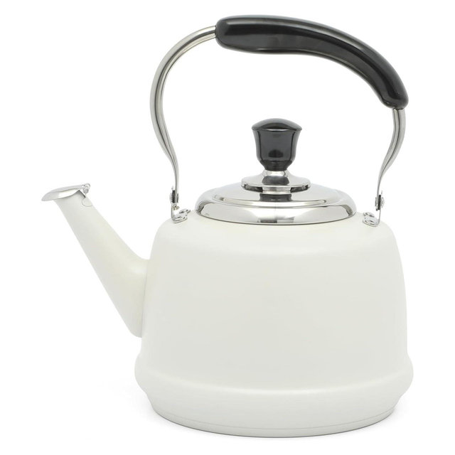 Martha Stewart Kingstree Large 2 Qt Heavy Gauge Stainless Steel Whistling Tea Kettle