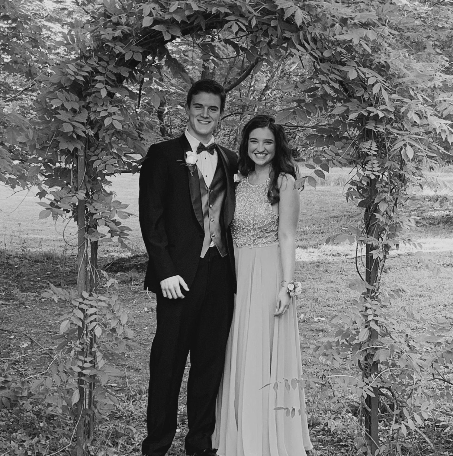 In my yard in Bynum before Prom.
