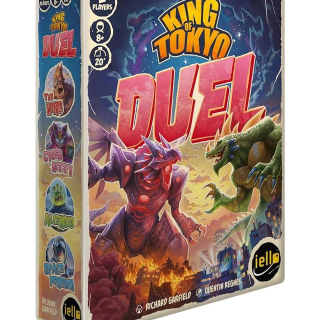 IELLO: King of Tokyo: Duel - Two-Player Board Game, Fun & Tactical Giant Monster Clash Dice Game, Classic Strategy, Family Ages 8+, 2 Players, 20 Min