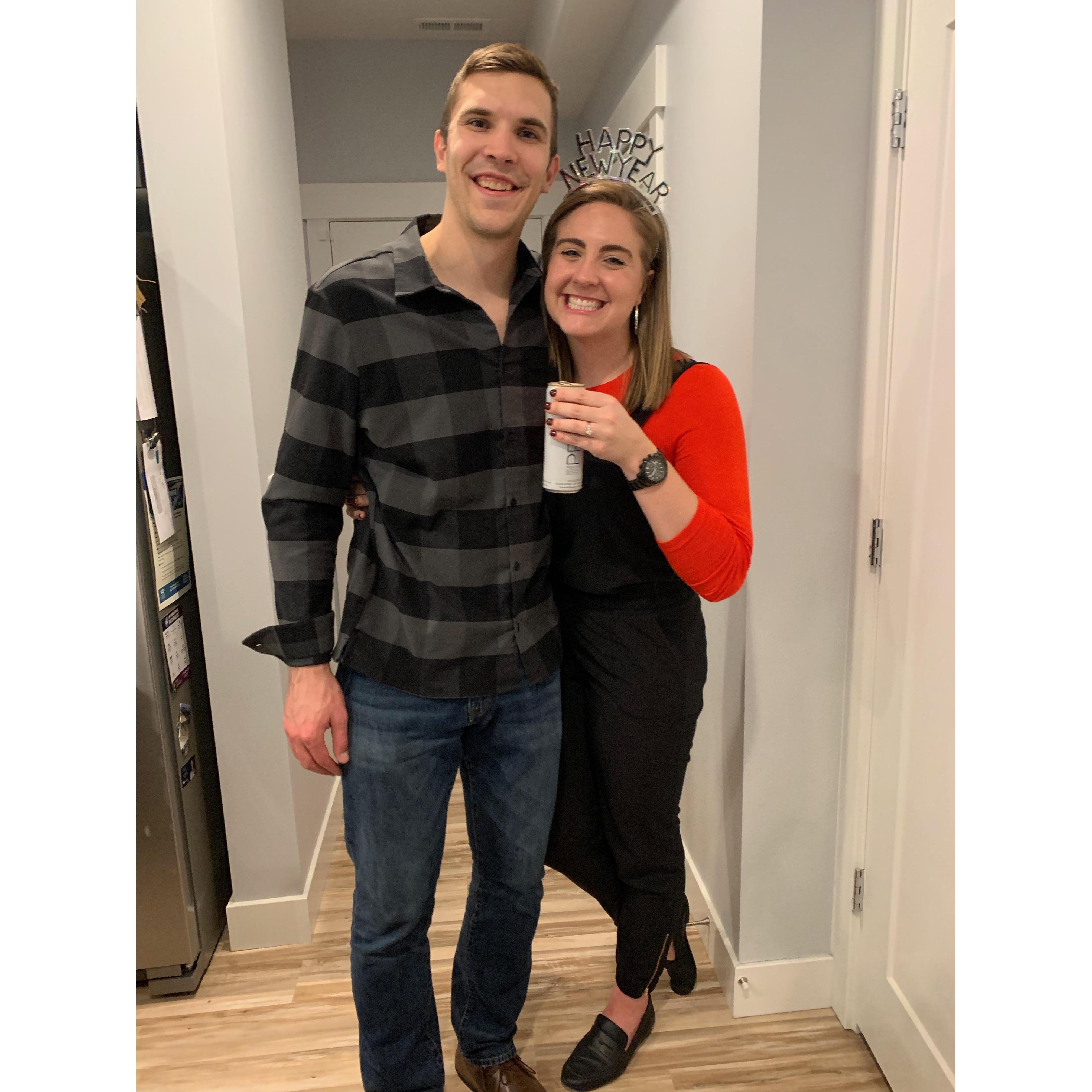January 1, 2020: Ringing in the new year and the new decade in their wonderful townhome in Salt Lake City!