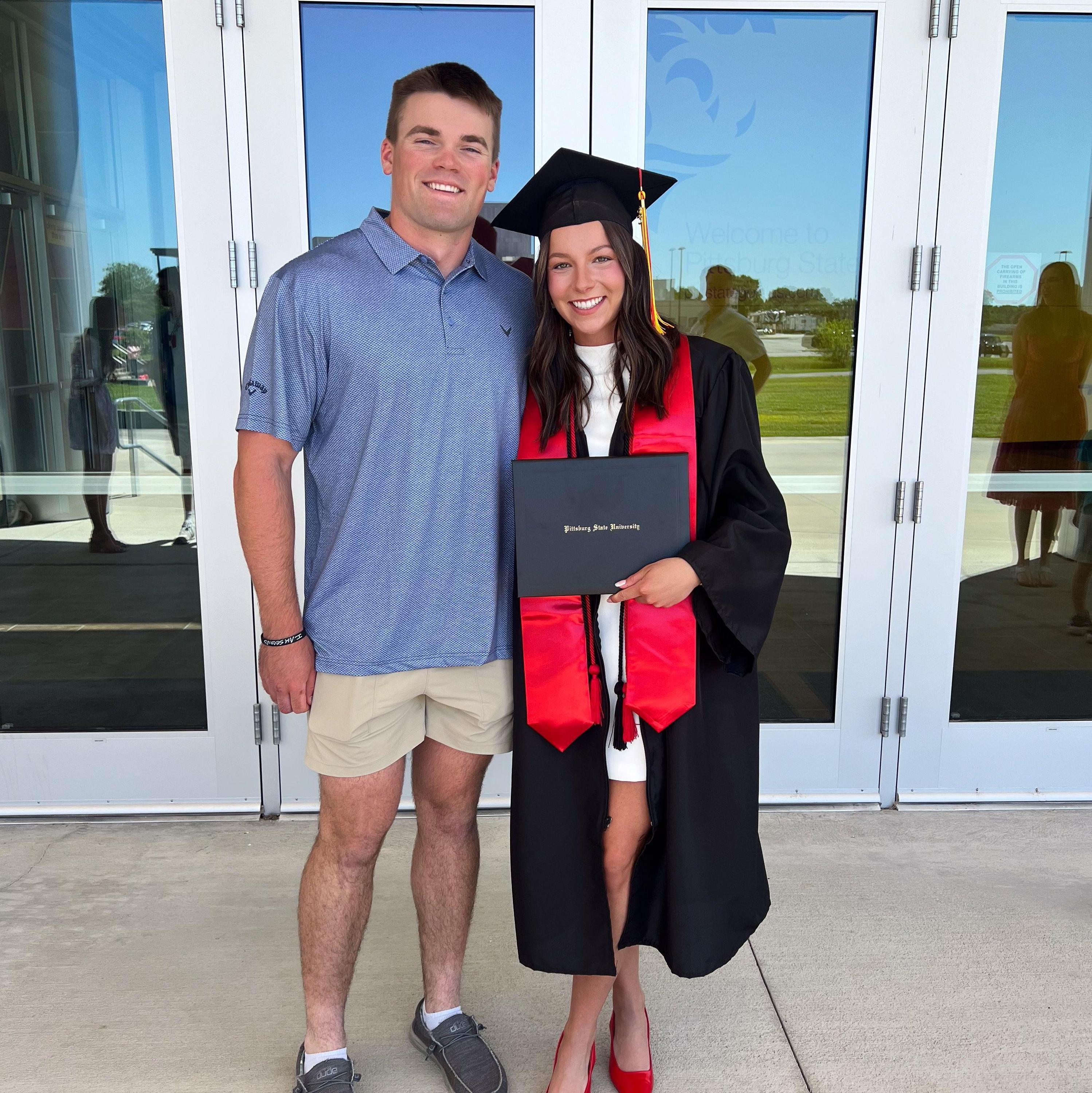 Karson got to see Briana walk across the stage and get her diploma!