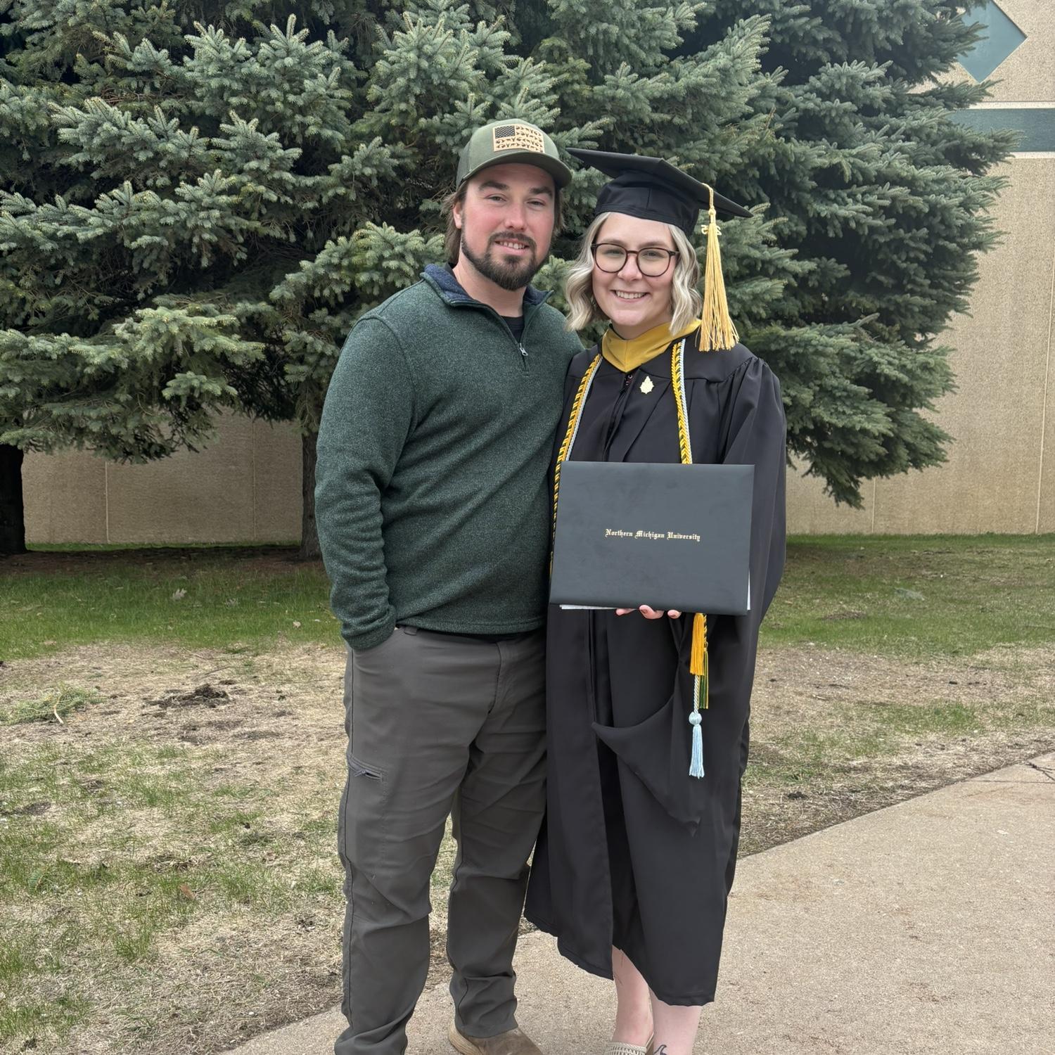 Autumn and Andre at Autumn's Master's graduation