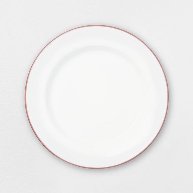 Enamel Dusty Rose Rim Dinner Plate - Hearth & Hand™ with Magnolia