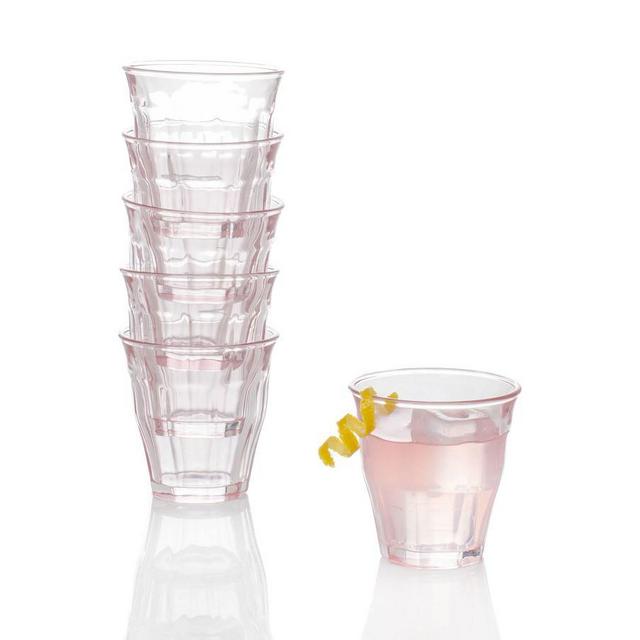 Colored Bistro Glasses, S/6 - Blush