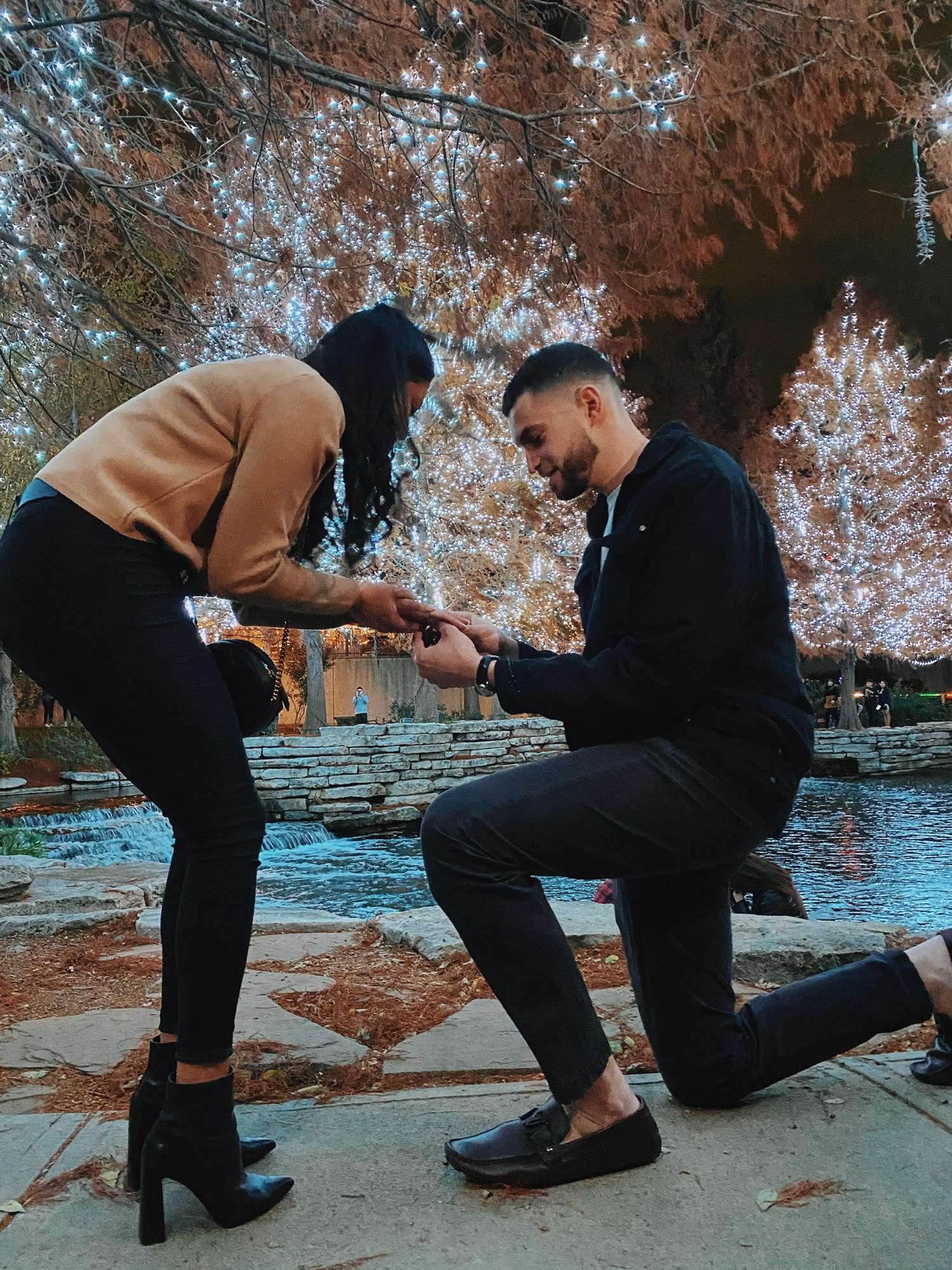 Taj popping the question!