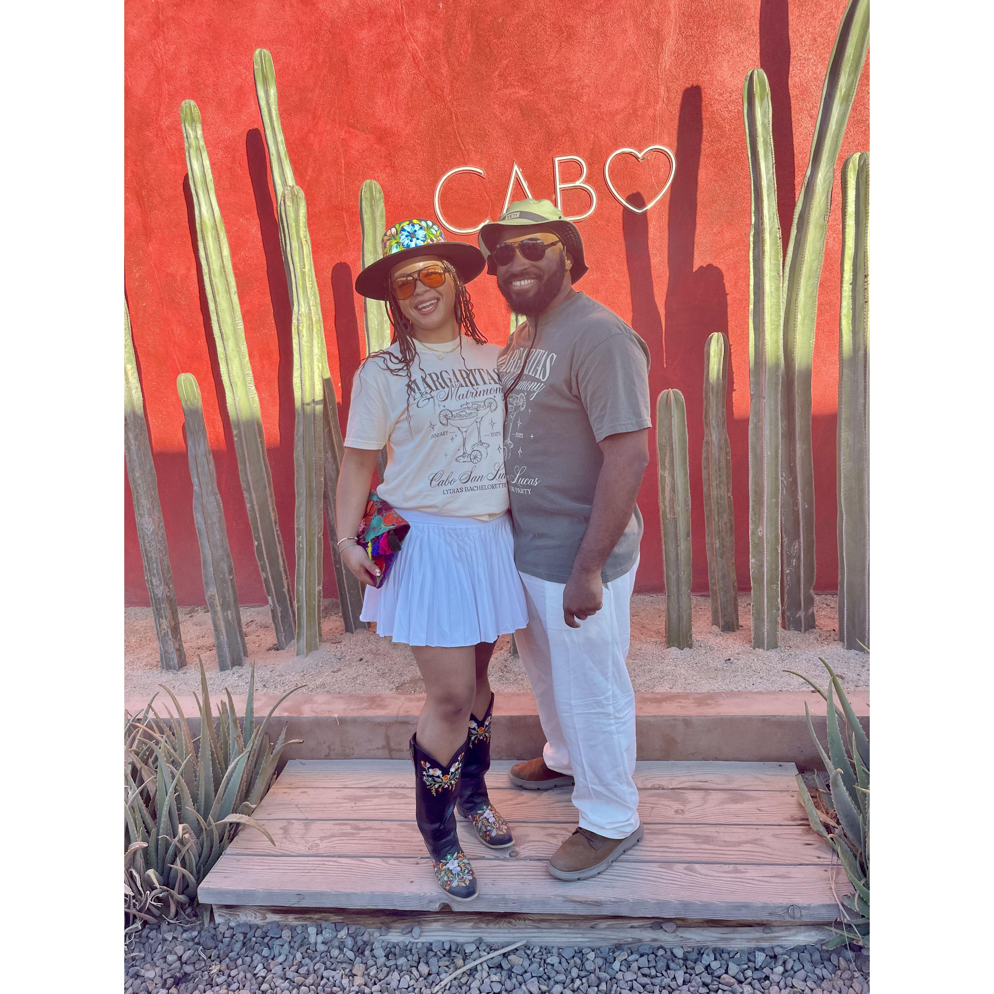 Our joint bachelor/ette trip to Cabo in 2025.