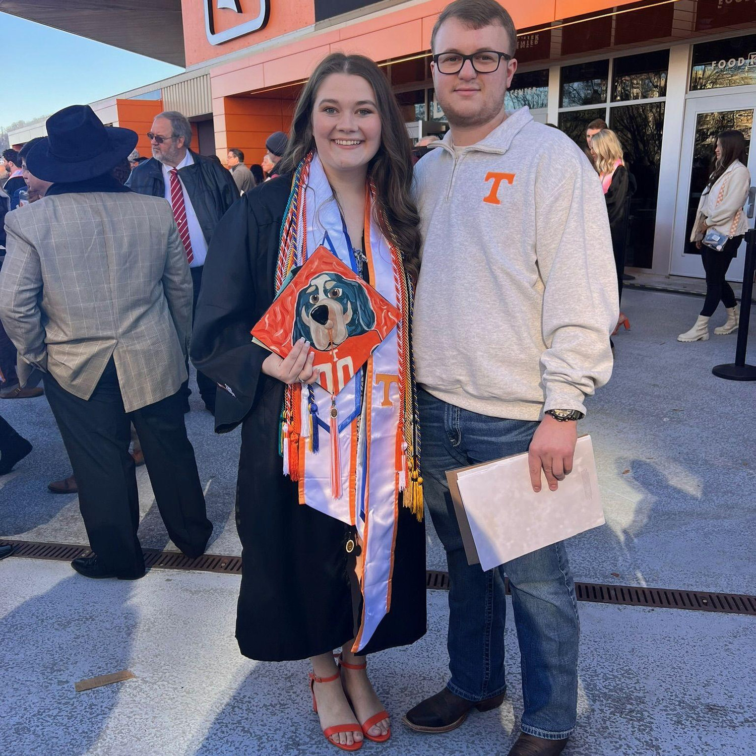 He got her through graduation!
