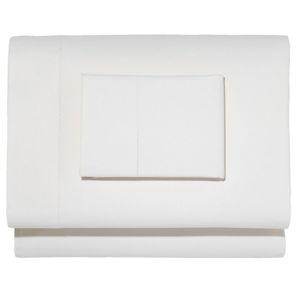 LL Bean 280-Thread-Count Pima Cotton White Percale Sheet Set Queen