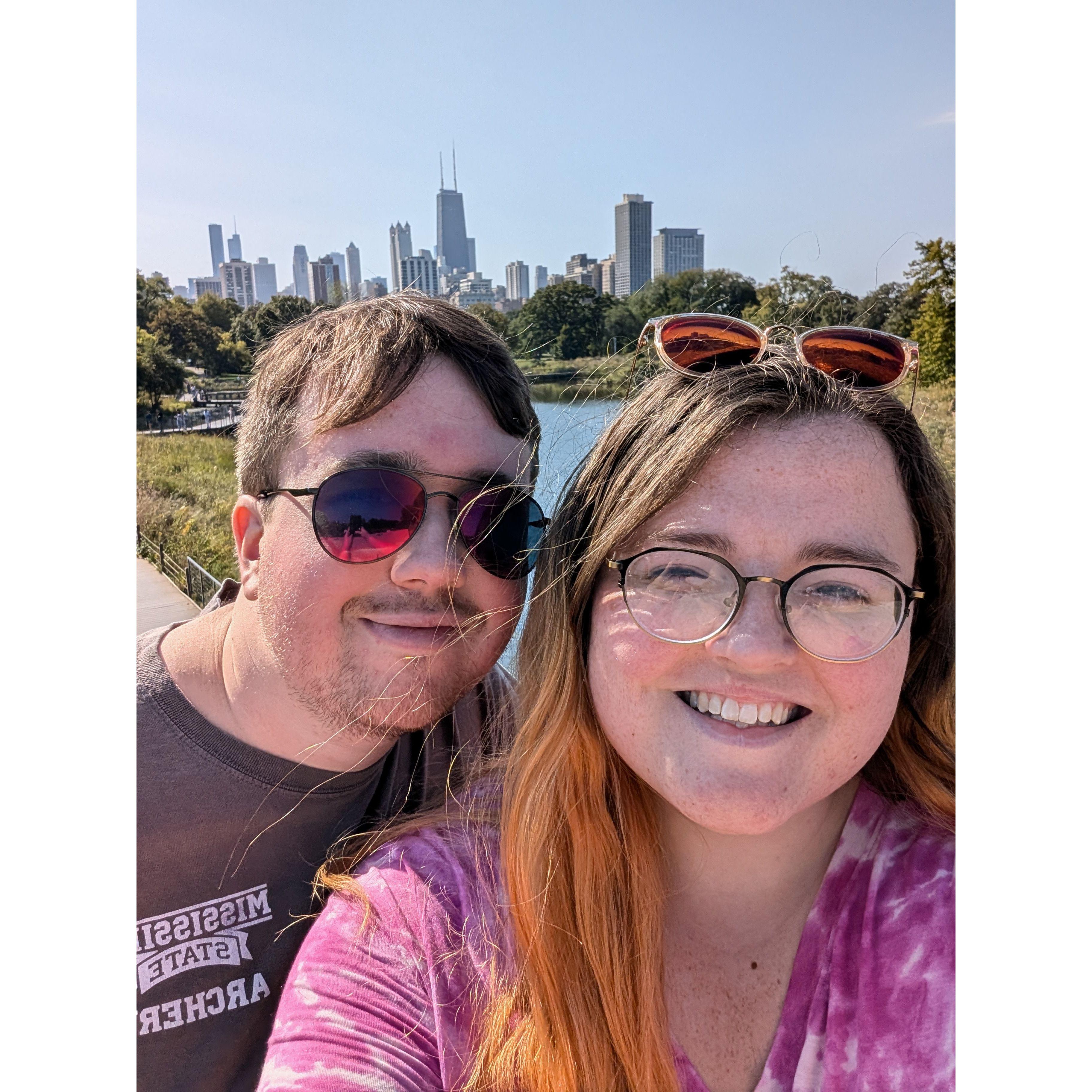 Matthew traveled with Ashley on a work conference to Chicago!