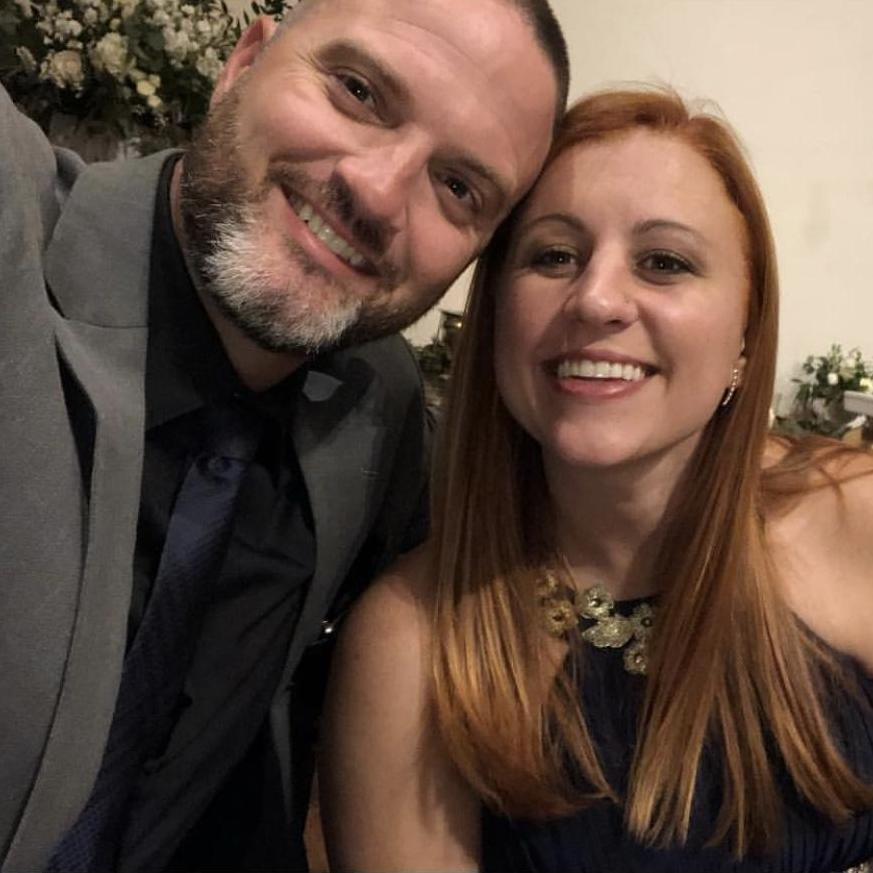 Celebrating my brother's big day with his now wife, Katie!