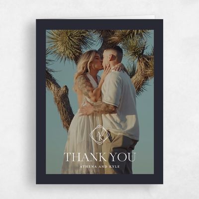 Black Portrait Wedding Thank You - Ragusa Photo