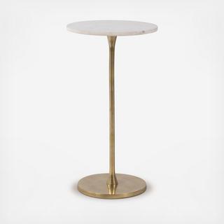 Neutral Glam Round Modern Accent Table
