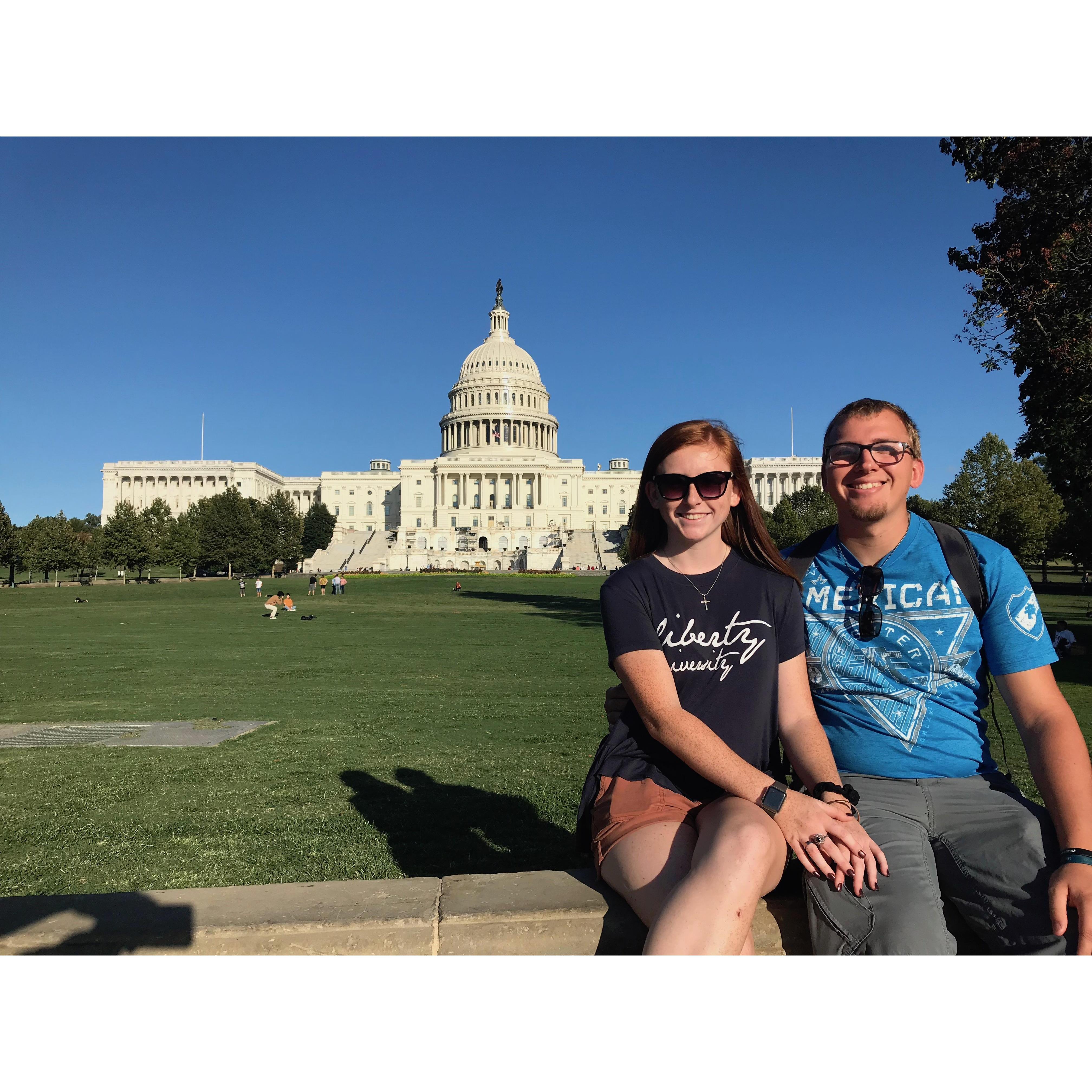 Caiden's first trip to DC