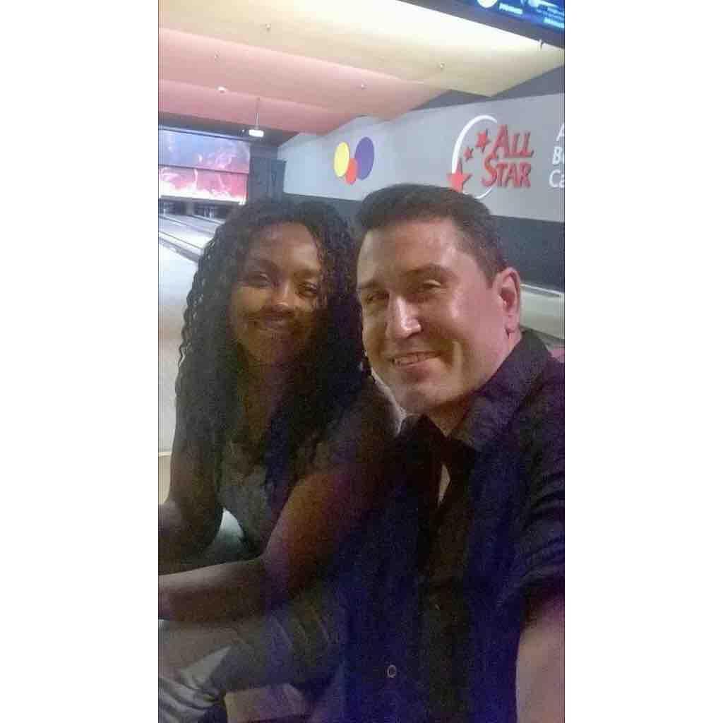 The night we met our first date! All Star lanes bowling alley!