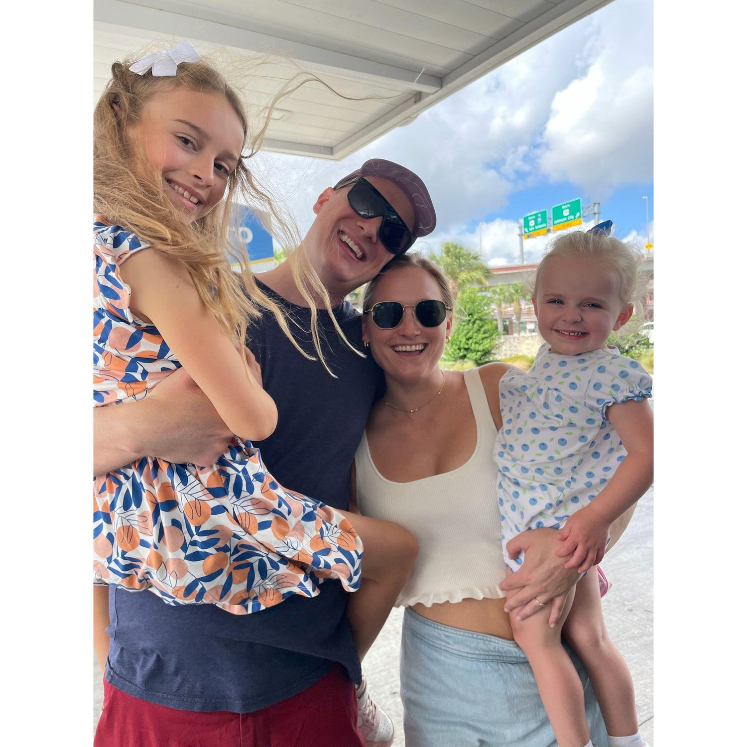 Stephen and Allison with 2 of their beautiful nieces: Claire & Audrey