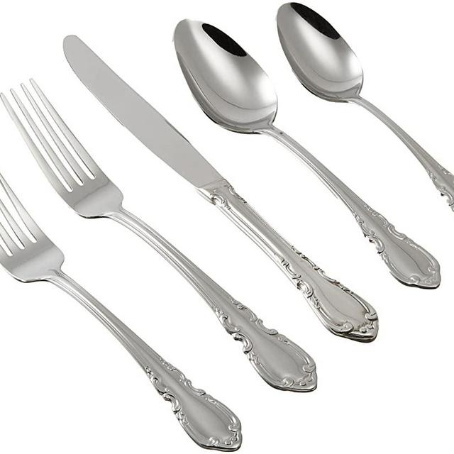 Pfaltzgraff Vienna 20-Piece Stainless Steel Flatware Set, Service for 4