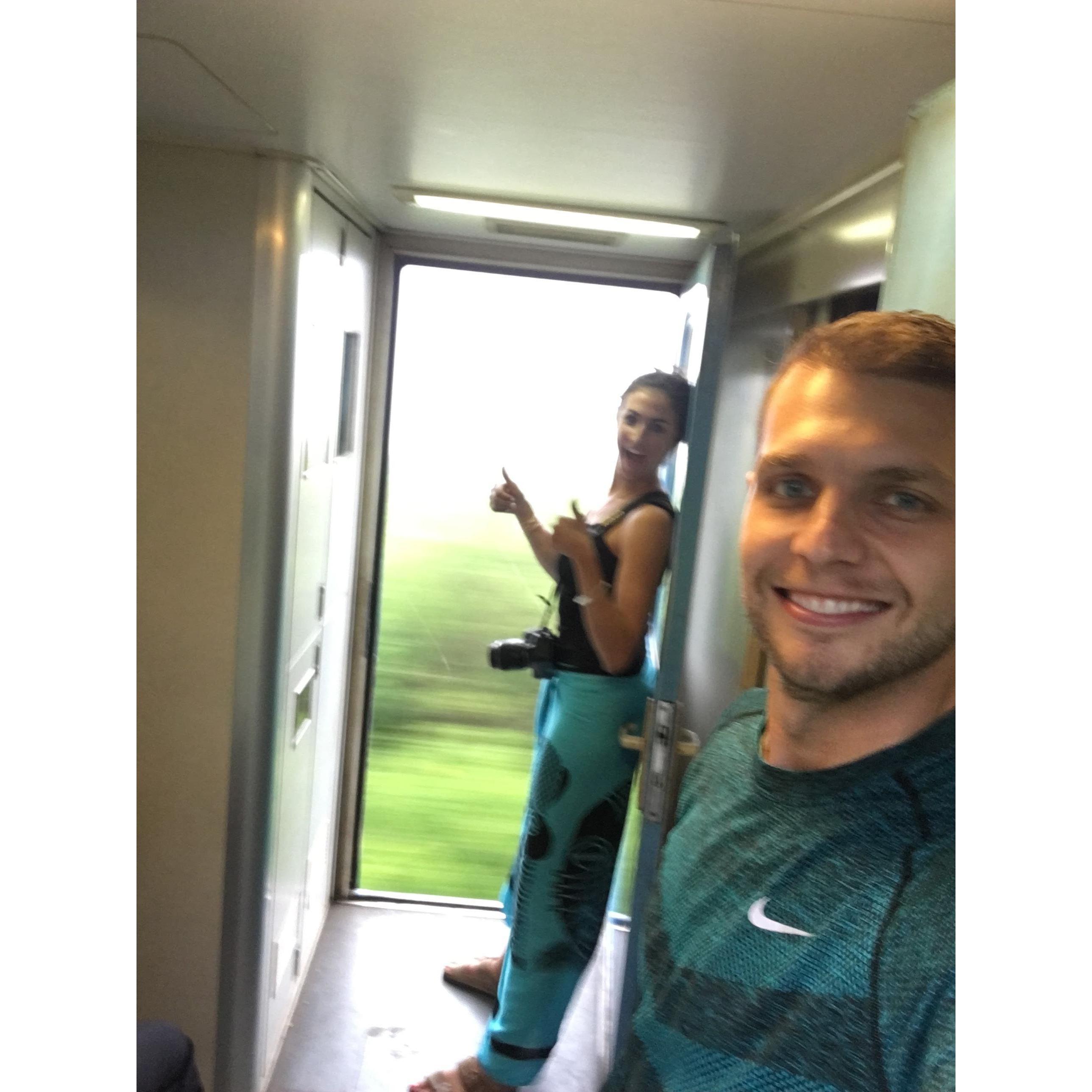 July 2017. Sri Lanka train ride.