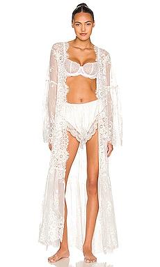 Georgina Long Lace Robe homebodii XS