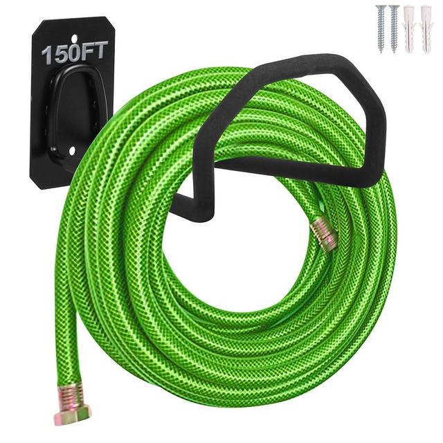 PeoMev Garden Hose Holder Wall Mount - Heavy Duty Water Hose Holders for Outside, Metal Hose Hanger Durable Hose Reel Hose Hooks for Garden Hose(1pc)