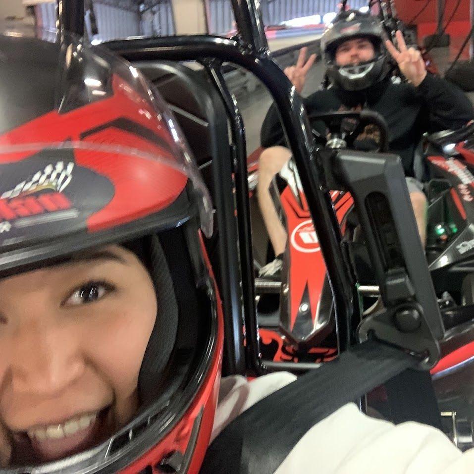 Took Dom go kart racing for his birthday