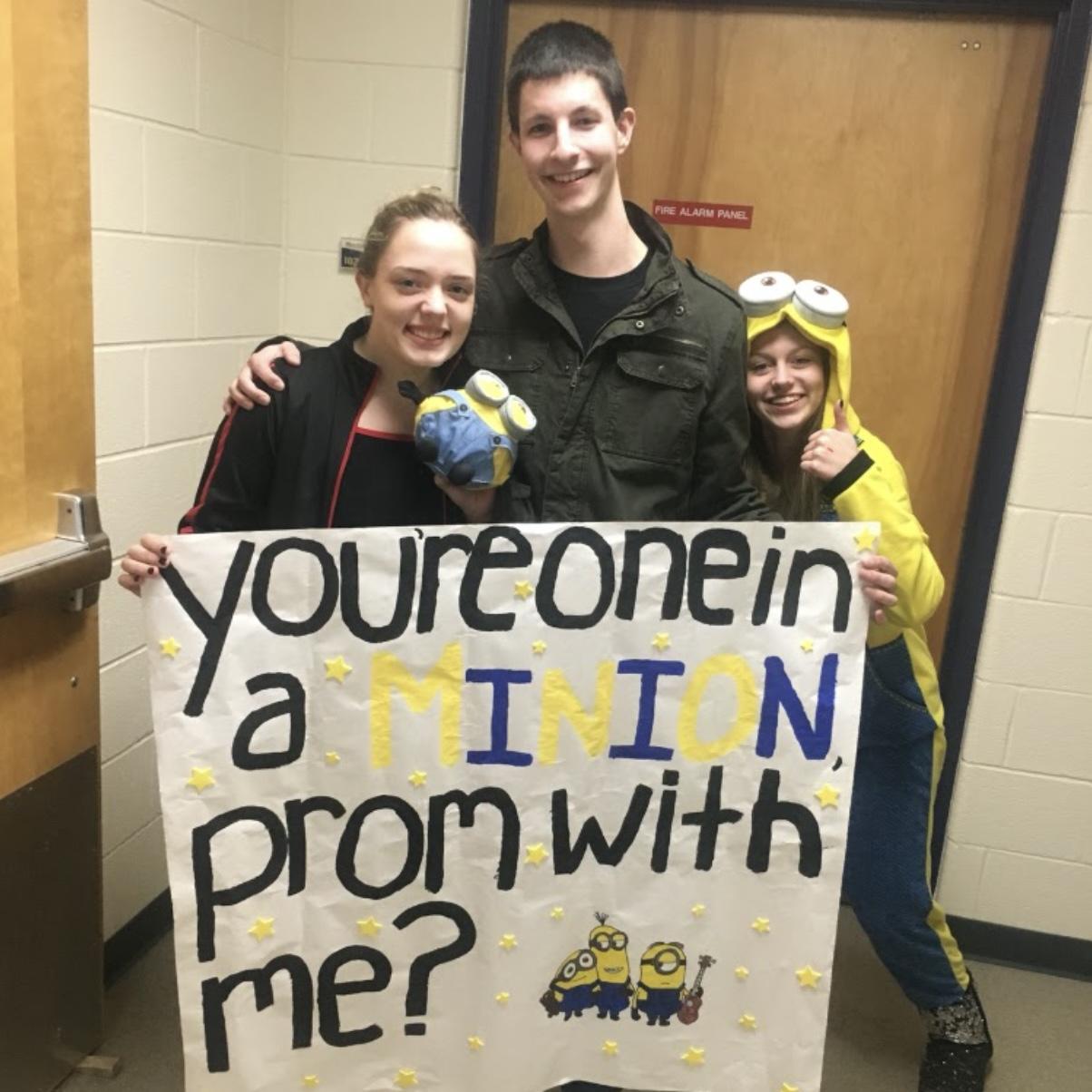 Surprise prom-posal! 
Marcus drove all the way from Columbus to surprise Taylor at a swim meet!