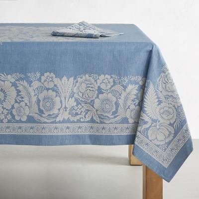 Vintage Floral Jacquard Tablecloth
