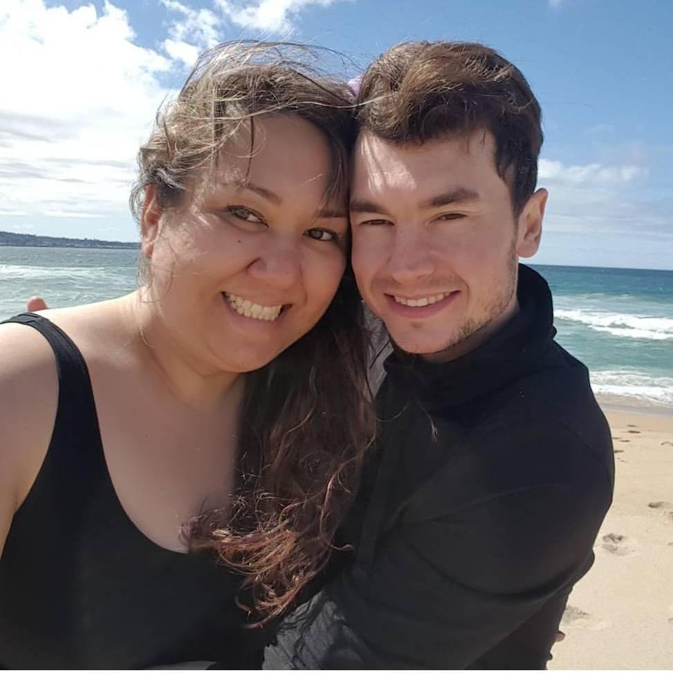 THE PICTURE we took when we FIRST got together---and made it facebook official. (Monterey, Ca 2017).