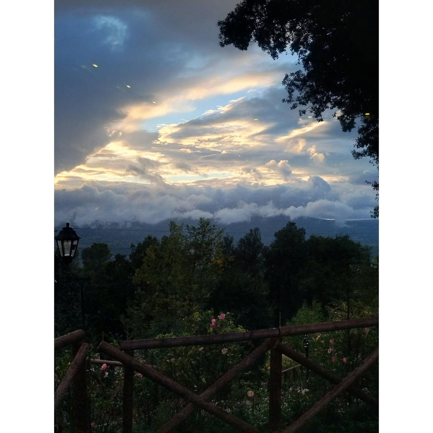 Sunset in Cittá della Pieve.