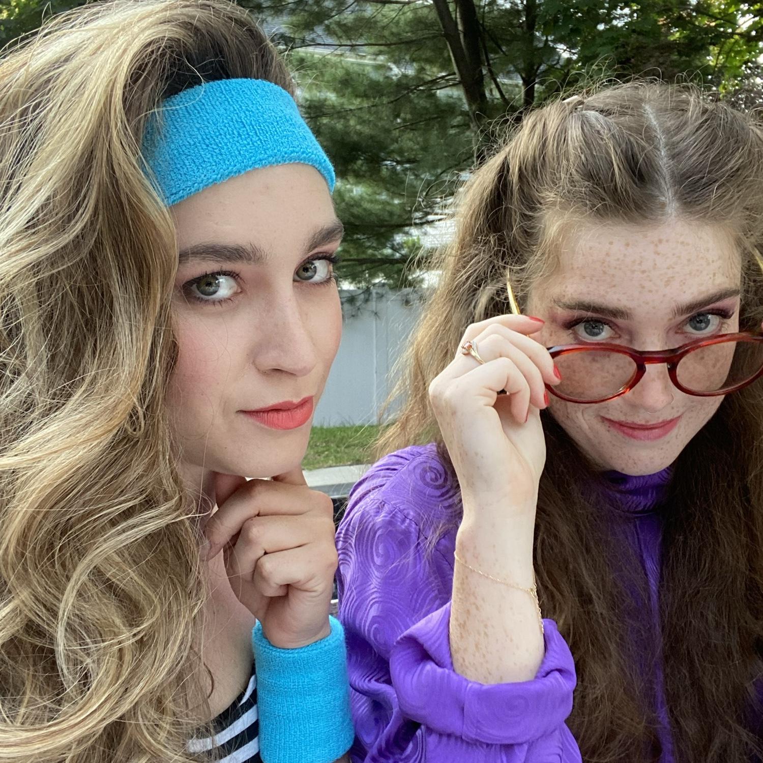Dressed up for a murder mystery party
