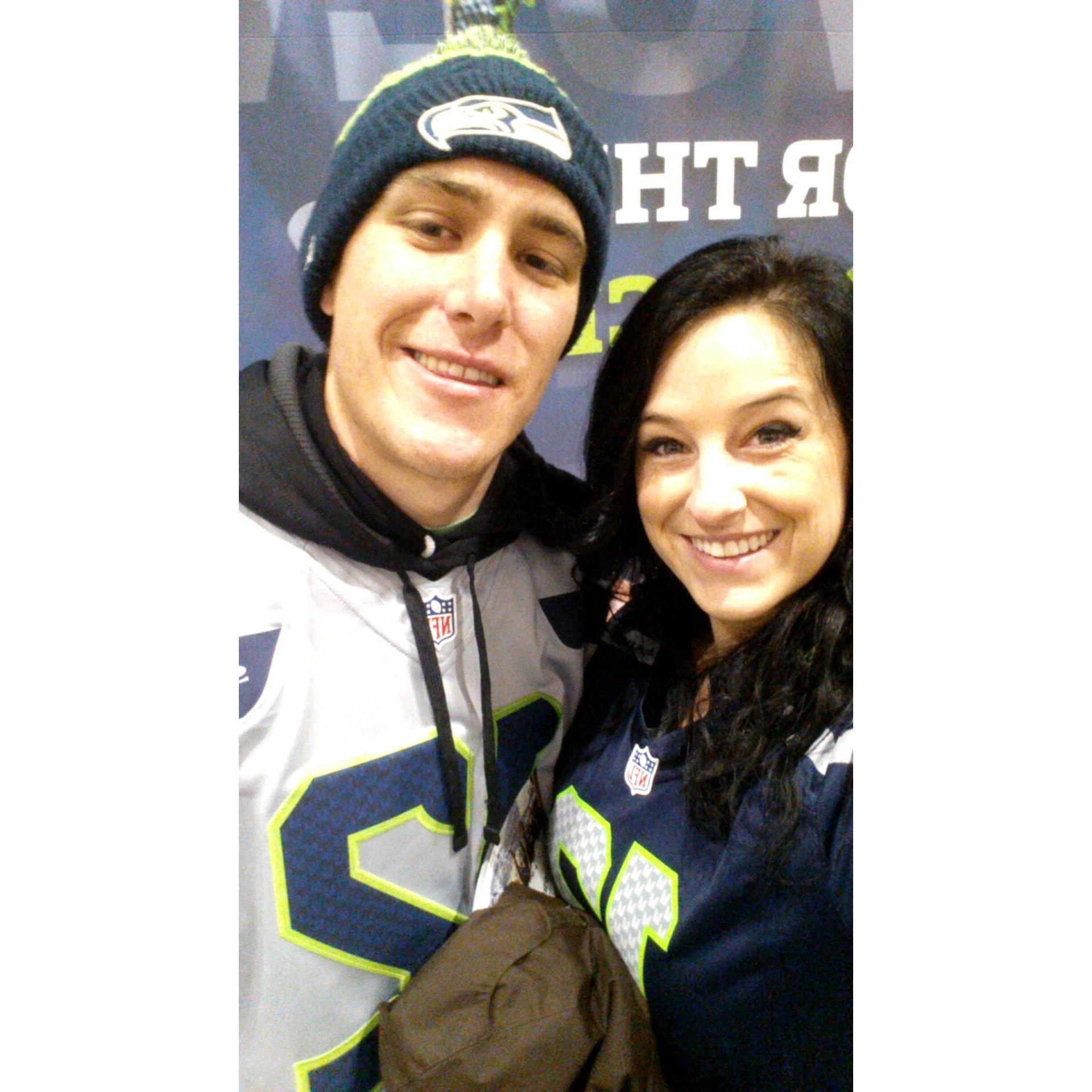 First Seahawk game as a couple!