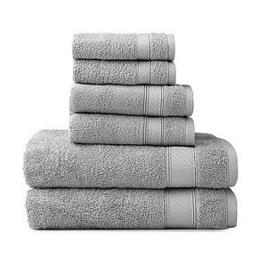 Wamsutta® 6-Piece Hygro® Duet Bath Towel Set in Chrome
