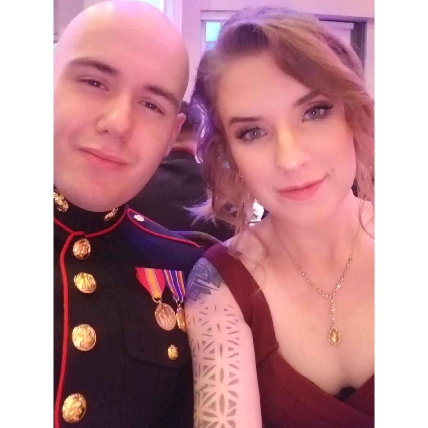 We were at The Marine Corps Ball.