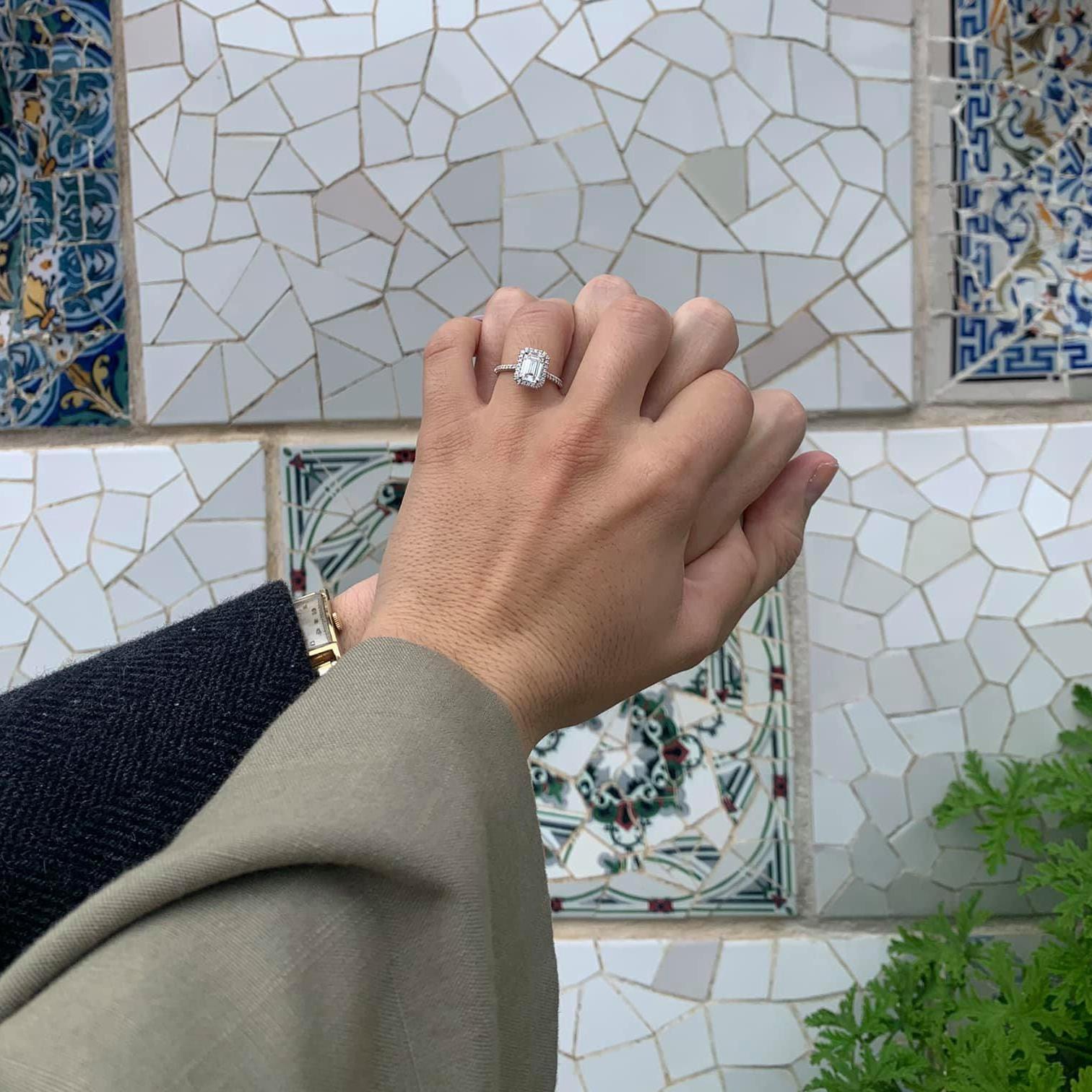 right after he popped the question
barcelona, spain