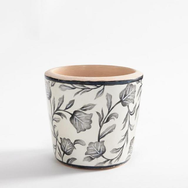 Marrakesh Planter, Floral, Small, 6.25" dia, 5.25" h