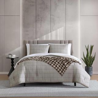 Holden Grid Oxford Stripe 8-Piece Comforter Set