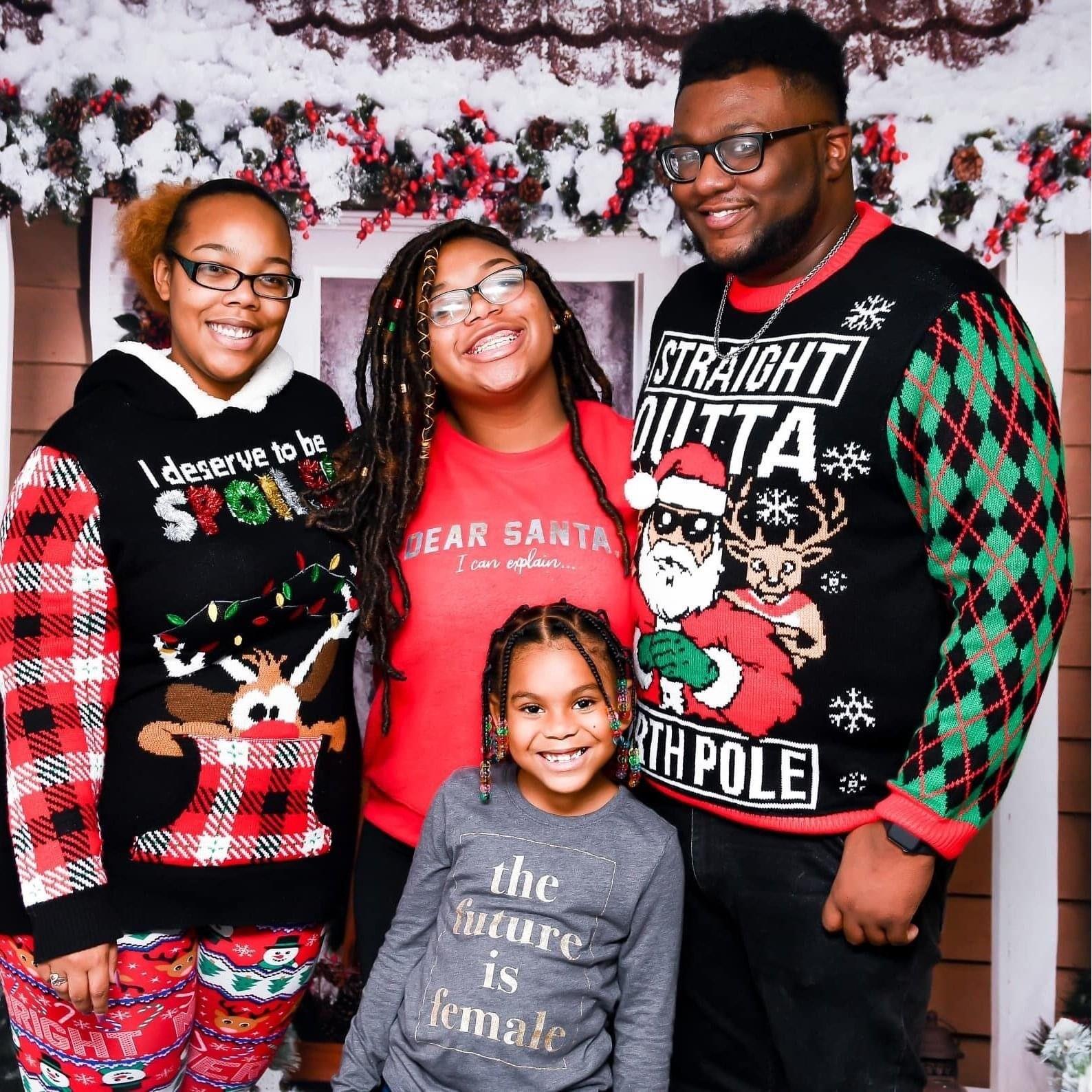 Ugly Christmas Sweater Family Diner