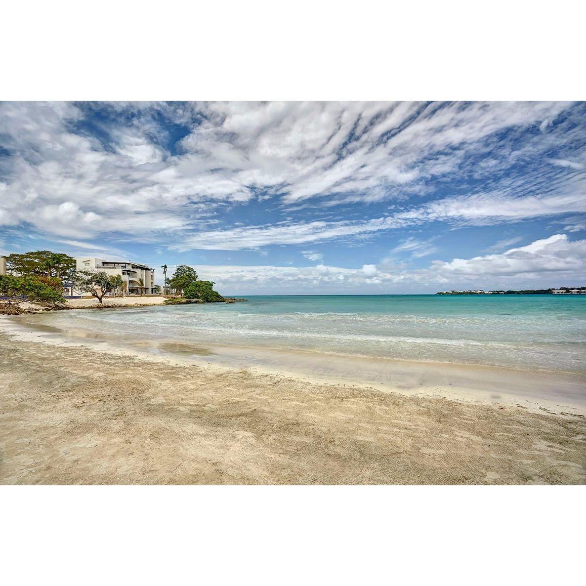 The resorts beach