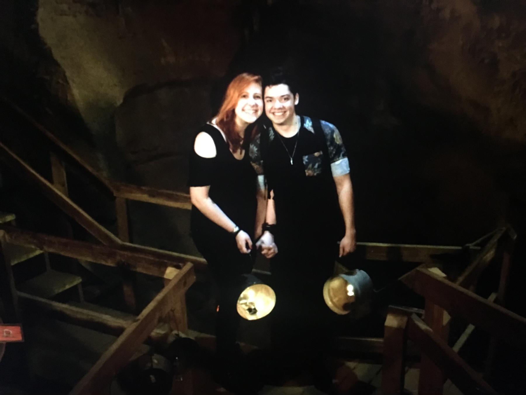 June 2017- The ghost tour at the Cave of the Winds. Where your only source of light is a kerosene lamp. When your lamp goes out, you must use another persons lantern to ignite your own!
