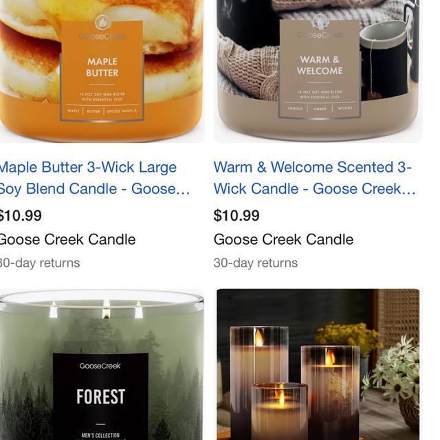Any Fall or Clean Scent Candles