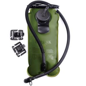 RIQIK Military Hydration Bladder with Clips to Hold Drinking Tube - Premium Quality LeakProof Water Storage Tank - Replacement Reservoir for Backpacks- 3 L Capacity - For Biking, Hiking, Traveling