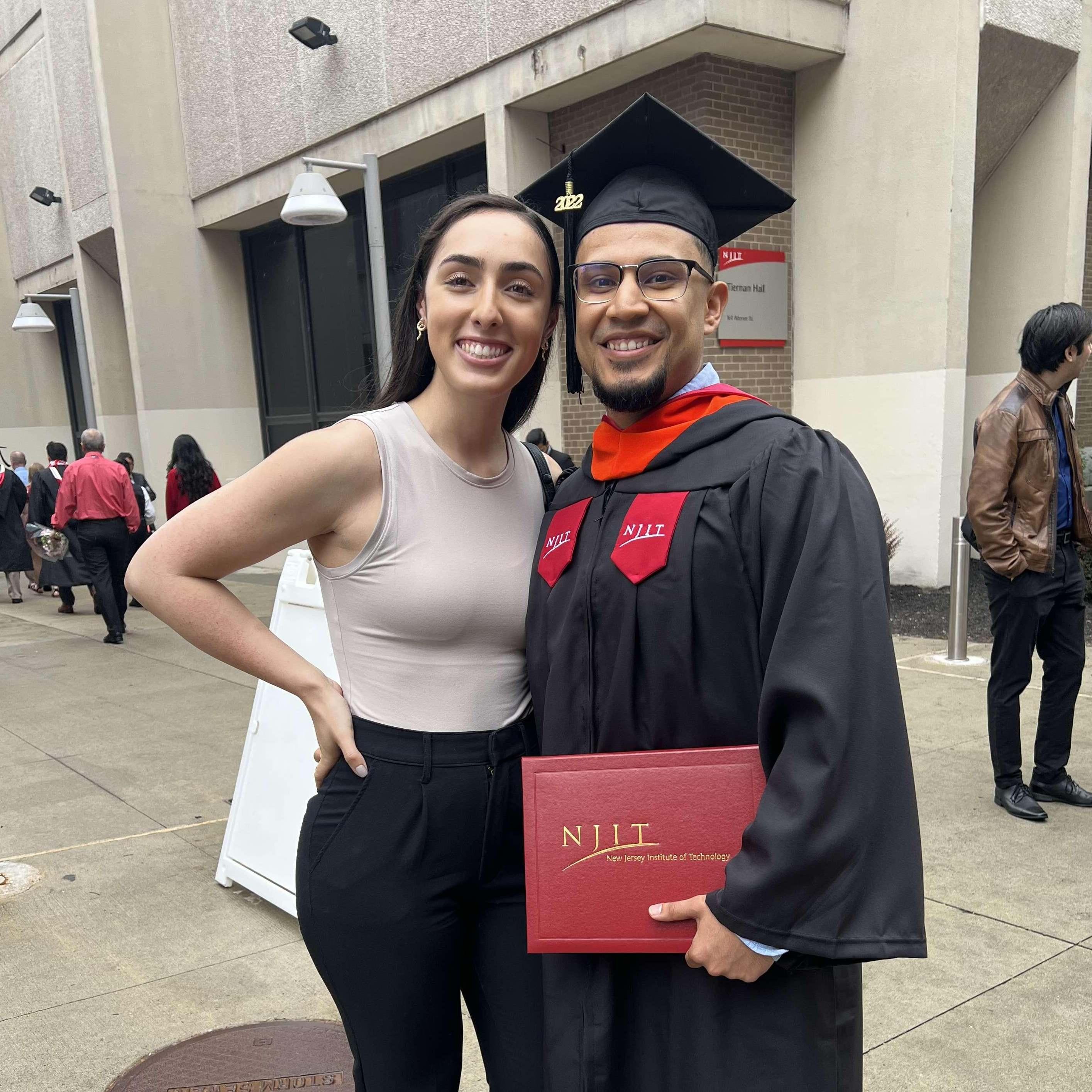 May 2022: Josh's graduation from NJIT
