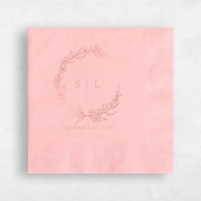 Blush, Pink Wedding Napkin - Goundry