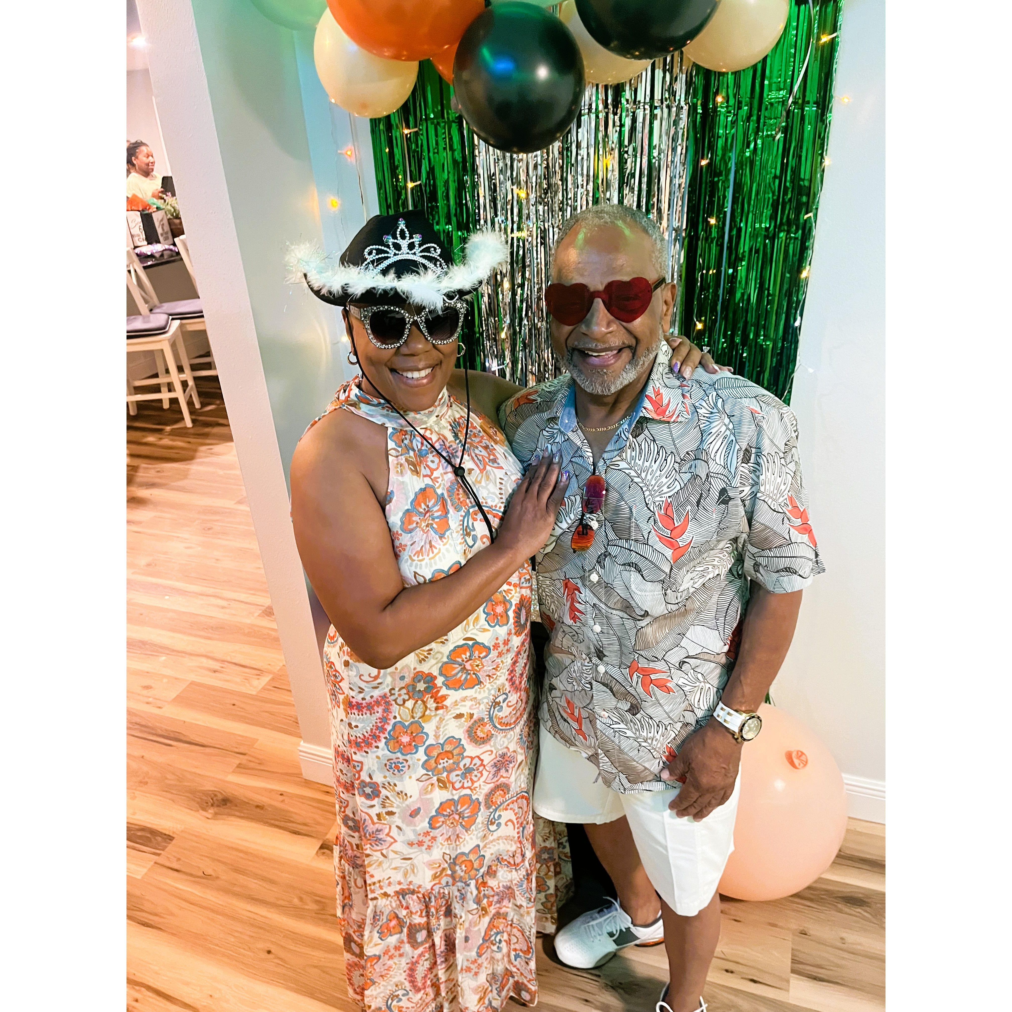 We first went to a party
