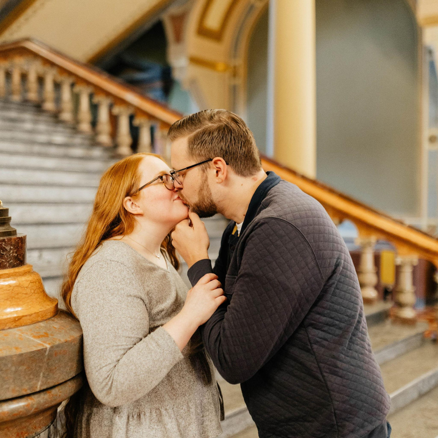 Our Engagement Photos at the Iowa State Capitol! -Courtesy of Peridot & Lace ❤️