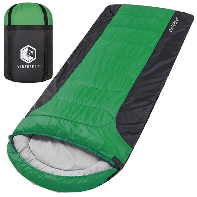 VENTURE 4TH Backpacking Sleeping Bag – Lightweight Warm & Cold Weather Sleeping Bags for Adults, Kids & Couples – Ideal for Hiking, Camping & Outdoor Adventures – Single, XXL and Double