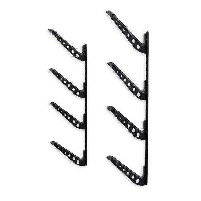 StoreYourBoard Beach Chair and Umbrella Wall Storage Rack, Metal Adjustable 4 Level Beach Gear Hanger, Garage and Home Organizer, Heavy Duty Beach Chair Rack Holds up to 100 lbs