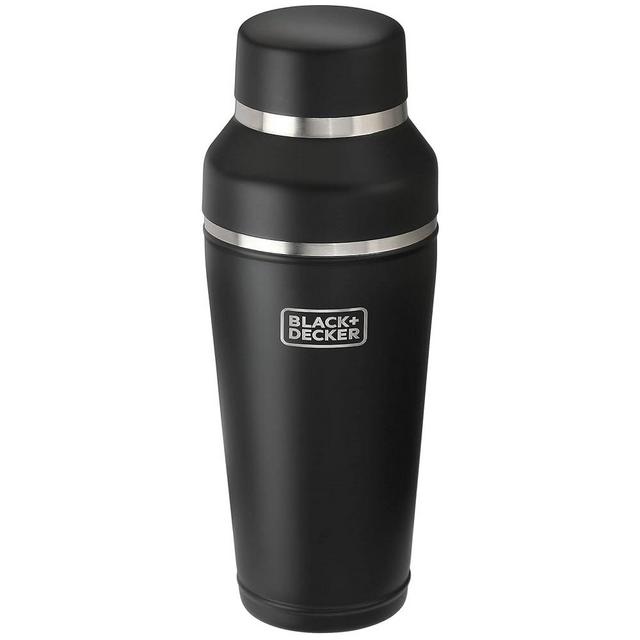 BLACK+DECKER bev by BLACK+DECKER Cocktail Shaker, Stainless Steel, Dishwasher Safe (BESH101​)