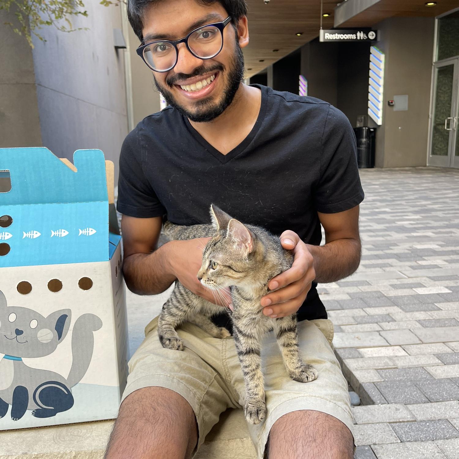 Sept 2021: Adopting our first cat Olive