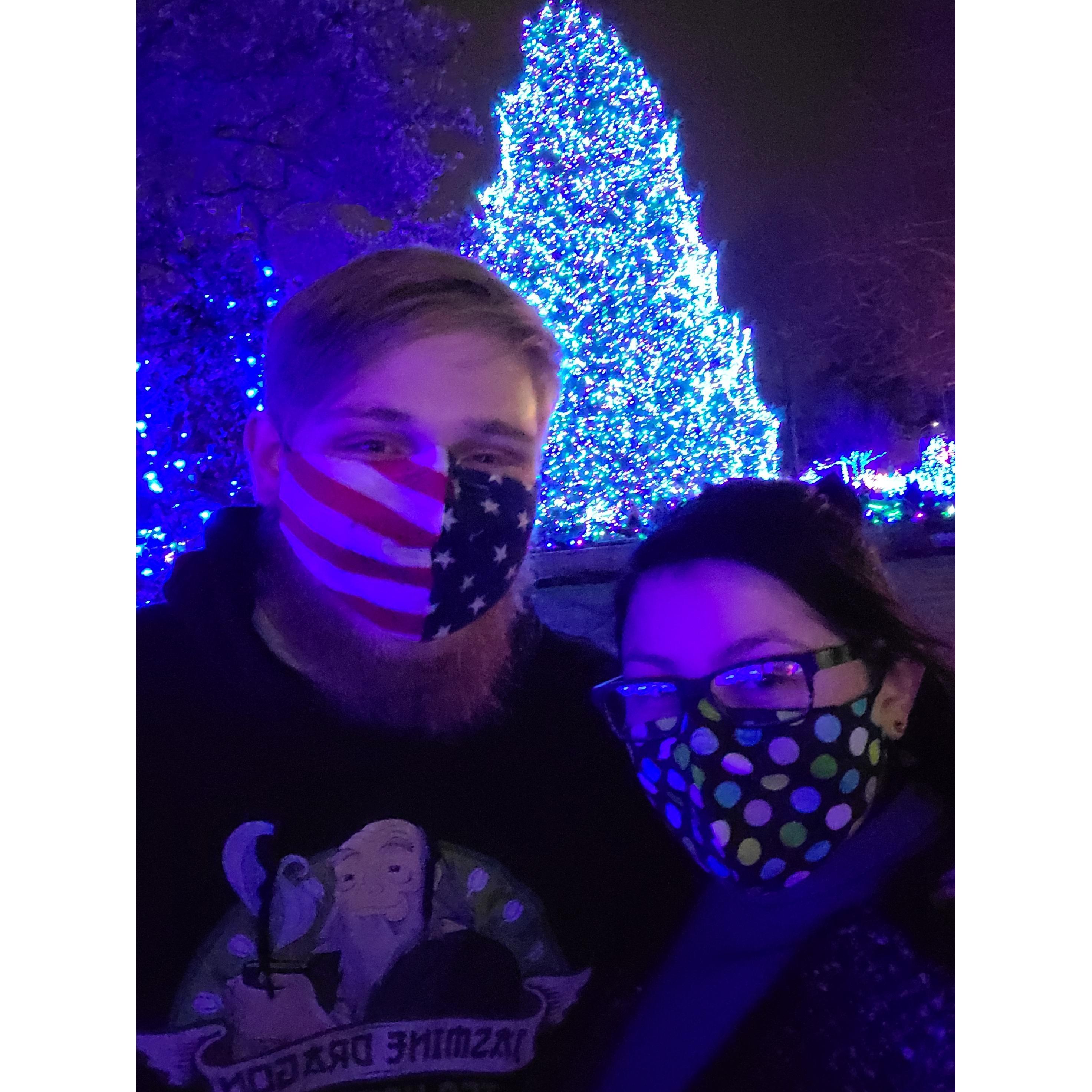 Our date to the Toledo Zoo to see the lights