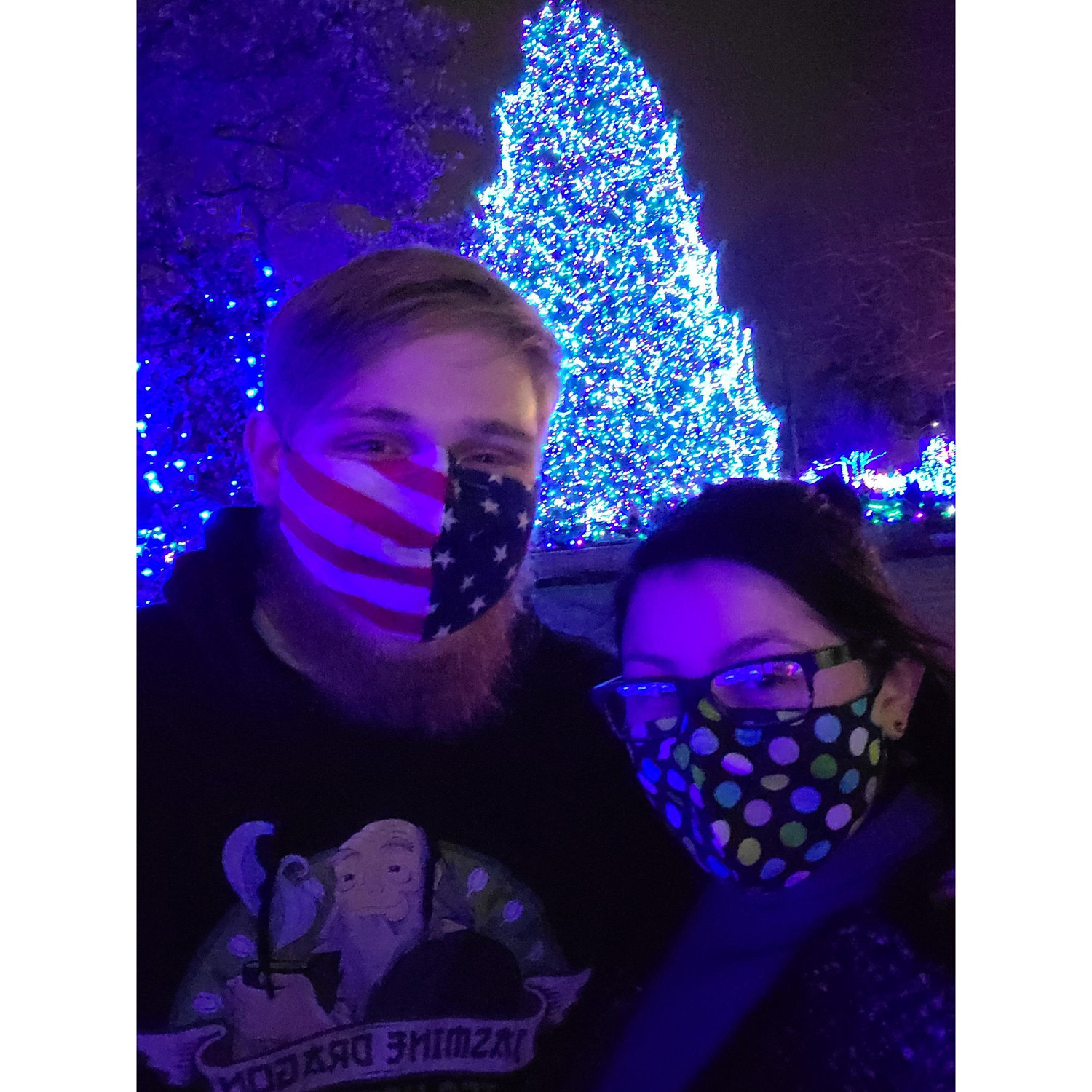 Our date to the Toledo Zoo to see the lights